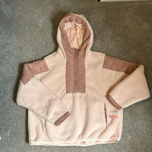 Faux fur fashion pullover